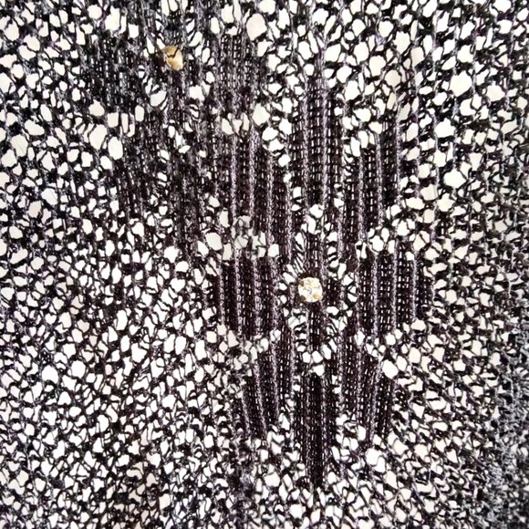 Lace LS Shirt / Pullover / Black / See-Through / Size Medium - Picture 5 of 7